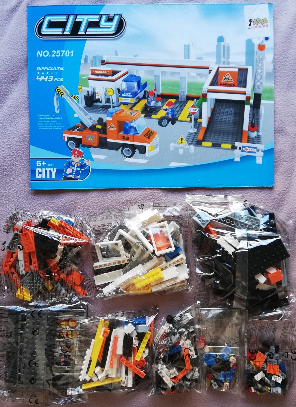Содержимое набора Asya bricks 25701