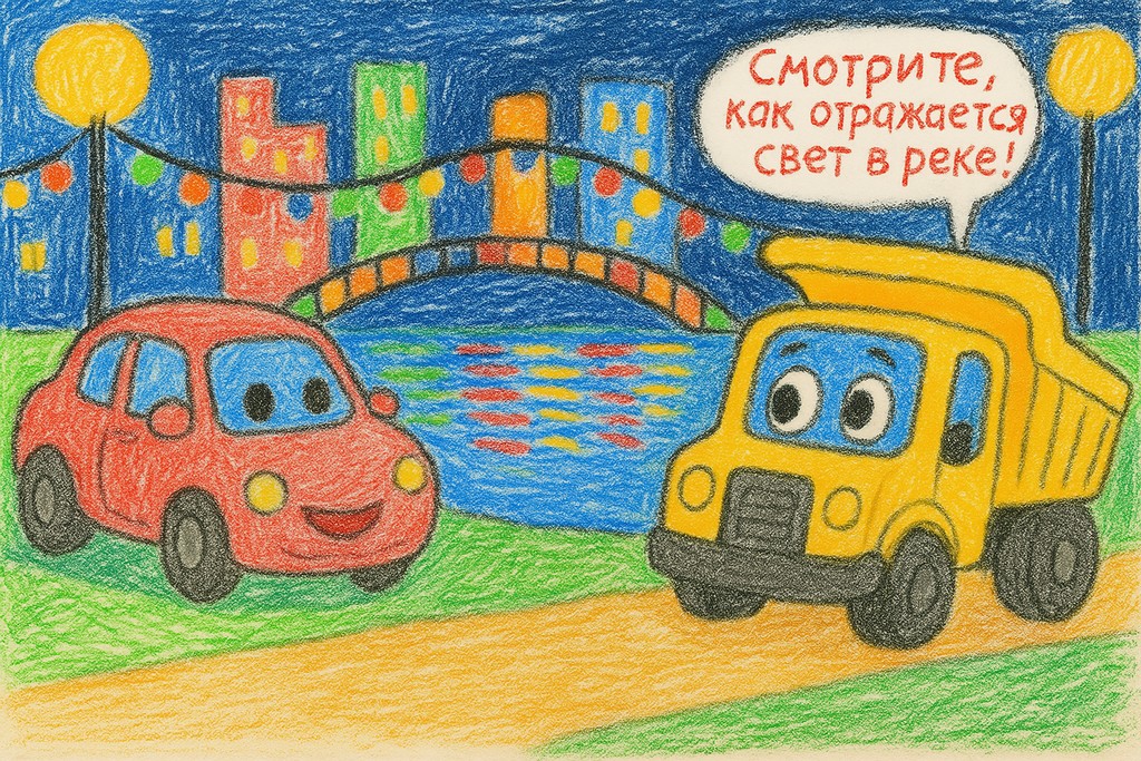 Машинка Мими и самосвал Груша и праздник фонарей