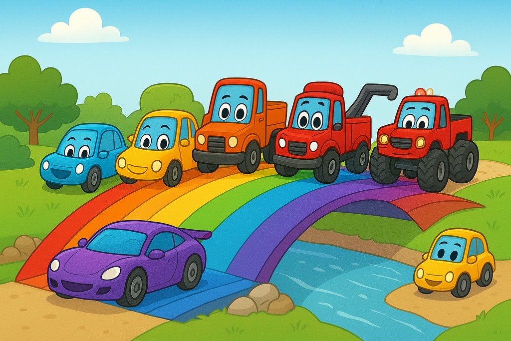 Гонка по Радужному мосту в Моторвиле