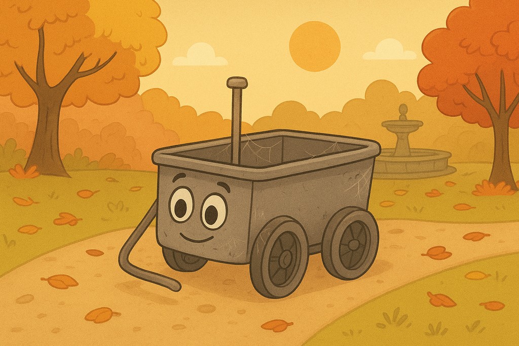 Солли Мерси и солнечное зеркало. Старая тележка для флажков